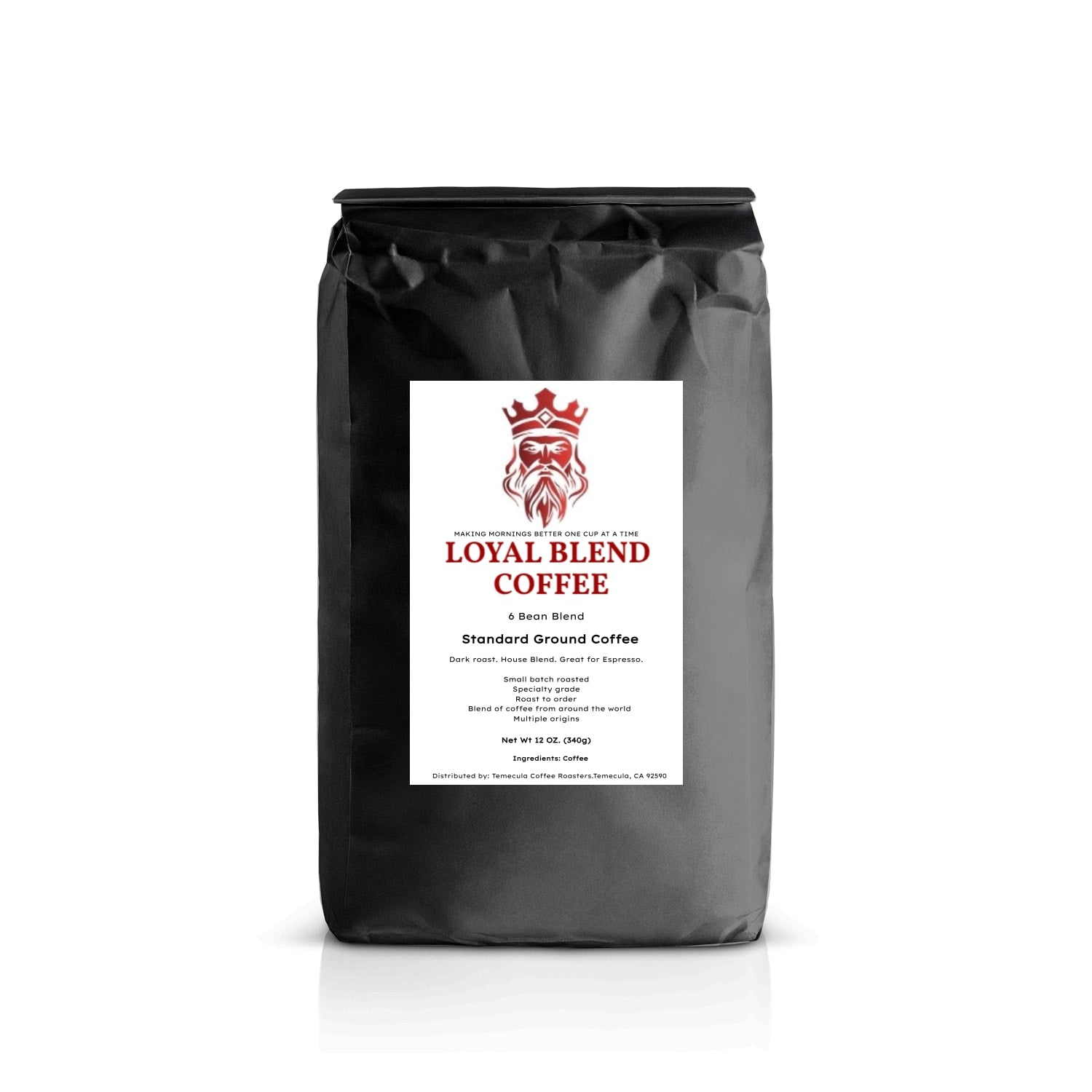 6 Bean Blend 12OZ bag Standard Ground
